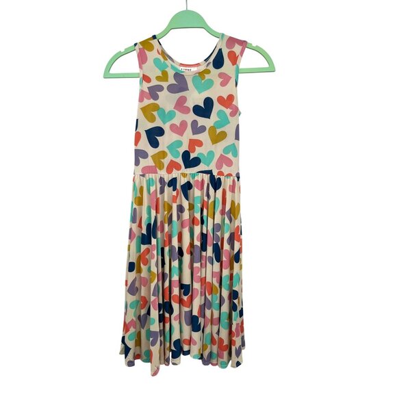 Dot Dot Smile Other - DotDot Smile Tank Dress Girls 11 NEW Multi Heart Print Sleeveless Pullover